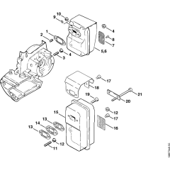 Muffler Assembly for Stihl 08S
