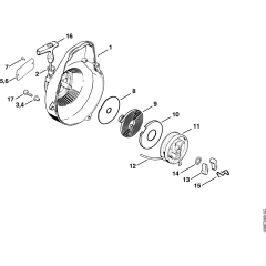 Rewind Starter for Stihl 08S