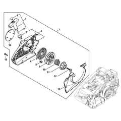 Rewind Starter for Stihl MS 151