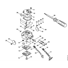 Carburetor HD-35 for Stihl MS341