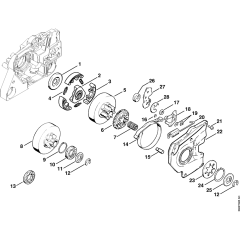 Clutch & Chain Brake for MS381
