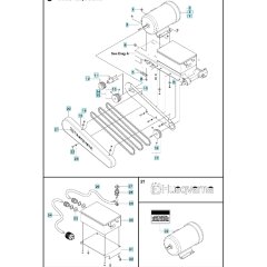 Motor, Pulley & Belts Assembly