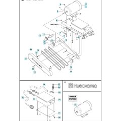 Motor, Pulley & Belts Assembly