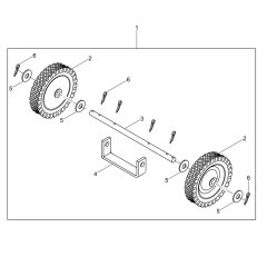 Wheel Assembly for Wacker MS62