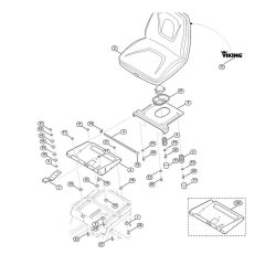 Seat for Stihl/Viking MT 5097.0