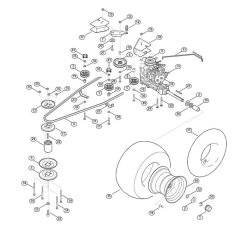 Gearbox & Rear Wheel for Mowers