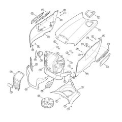 Engine Hood for Stihl/Viking MT 5097.1