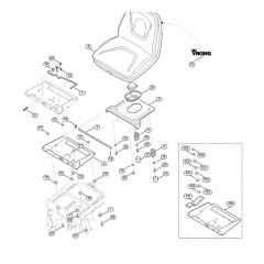 Seat for Stihl/Viking MT 5097.1