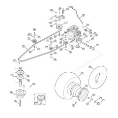 Gearbox, Wheel, Clutch for Stihl/Viking