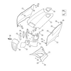 Engine Hood for Stihl/Viking Mowers