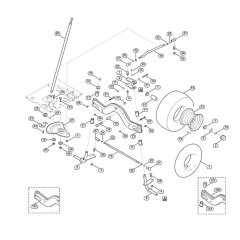 Steering & Front Wheel for Mowers
