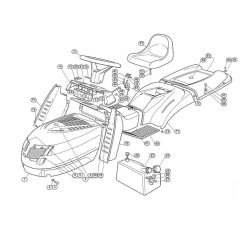 Body and Seat for MT 780 Mowers