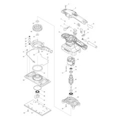 Makita MT923 Sander Assembly