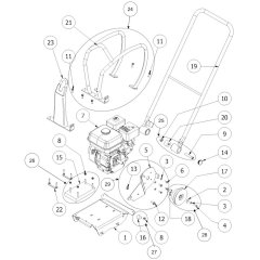 Engine Support Assembly for Norton Clipper CFP16W Plate Compactor