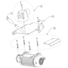 Cutting Head Assembly for Norton Clipper CM352 Masonry Saw