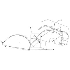 Blade Guard Assembly for Norton Clipper CM352 Masonry Saw