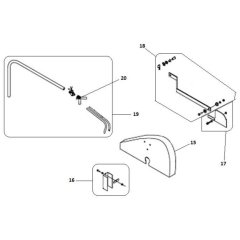 Blade Guard Assembly for Norton Clipper CM450 JUNIOR Masonry Saw