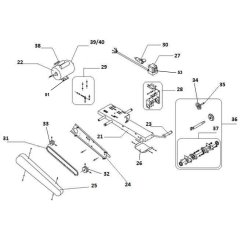Cutting Head Assembly for Norton Clipper CM450 JUNIOR Masonry Saw