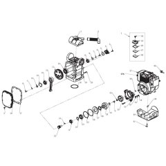 Crankcase, Transmission Assembly for Norton Clipper CR16 Trench Rammer