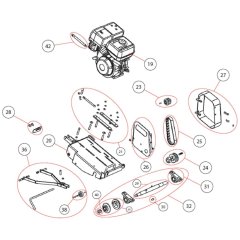 Motor Assembly for Norton Clipper CS502LV Floor Saw