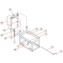 Frame Assembly for Norton Clipper ISC Masonry Saw