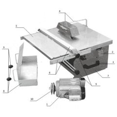 Complete Assembly for Norton Clipper TT 250 G Tile Saw