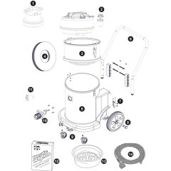 Numatic HZD900 Assembly