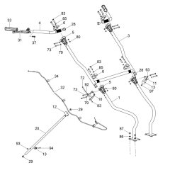 Handle Assembly for Wacker P35A Screed