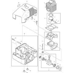 Cylinder Assembly for Makita DBC4500