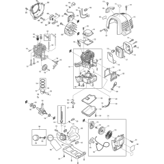 Makita EBH341U Assembly