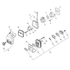Air Cleaner & Muffler for ECHO
