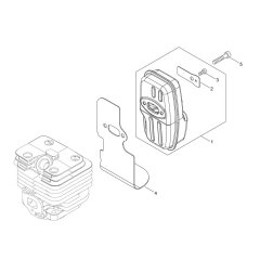 Muffler for ECHO PB-2520