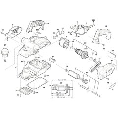 Planer Assembly for Bosch PH0 1500