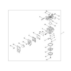 Carburettor for ECHO PPF-236ES