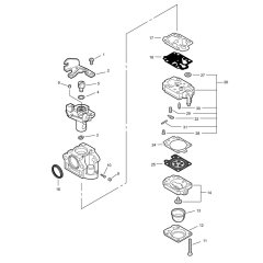 Carburettor for ECHO PPT-300ES