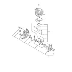 Cylinder, Crankcase, Piston