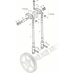 Pushrod & Rocker Bracket Assembly