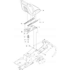Seat Assembly for Husqvarna R332T