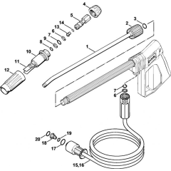 Spray Lance for Stihl RB 300 K
