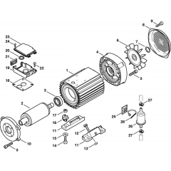 Electric Motor Assembly for Stihl RE521
