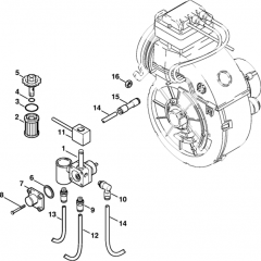 Fuel Pump Assembly for Stihl RE640W