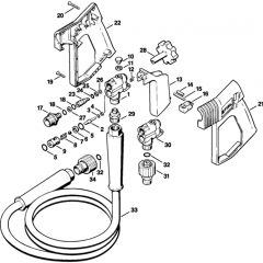 Spray Gun Assembly for Stihl RE840W