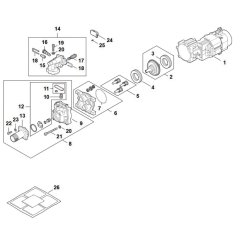 Electric Motor Assembly for Stihl