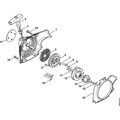 Rewind Starter for Stihl MS171