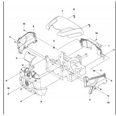 Cover Assembly for Husqvarna Mowers