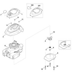 Engine Assembly for Stihl RL 540.0