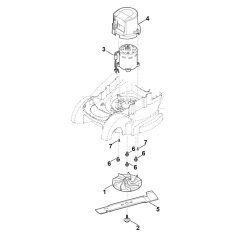 Engine & Blade for Stihl Mower