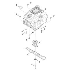Engine, Blade for Stihl RM 248.2 T