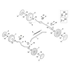 Chassis for Stihl RM 253.0