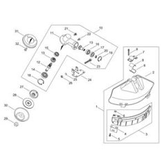 Gear Case & Shield for ECHO RM-4300